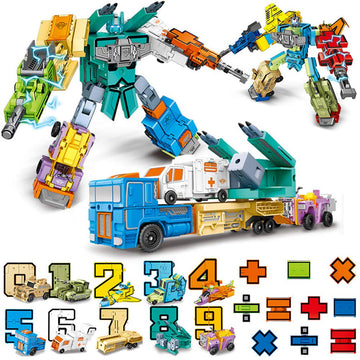 Cyeah Number Robot Math Robot Mathematical Toys For Kids Education 20 Pieces