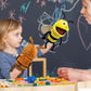 Justqunseen Hand Puppet Realistic Plush Puppet 13',Insect Animal Puppets For Kids Insect Stuffed Animal Hand Puppet With Moveable Mouth,Soft Stuffed Bee Puppet Story Toy Puppets Role Play Show Game