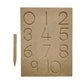 Wooden Small Alphabet Tracing Board  Cursive Choti ABC Trace Letters Capital Alphabet Writing Practice Tracing Boards for Kids
