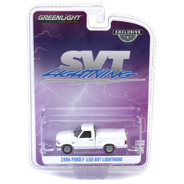 Collectibles Greenlight 30511 1994 F-150 SVT Lightning with Tonneau Bed Cover - White (Hobby limited availability) 1:64 Scale