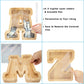 Bitreeworks Letter Piggy Bank, Personalized Wooden Coin Banks, Large Wood Money Peny Bank for Adults (9'', Alphabet E)