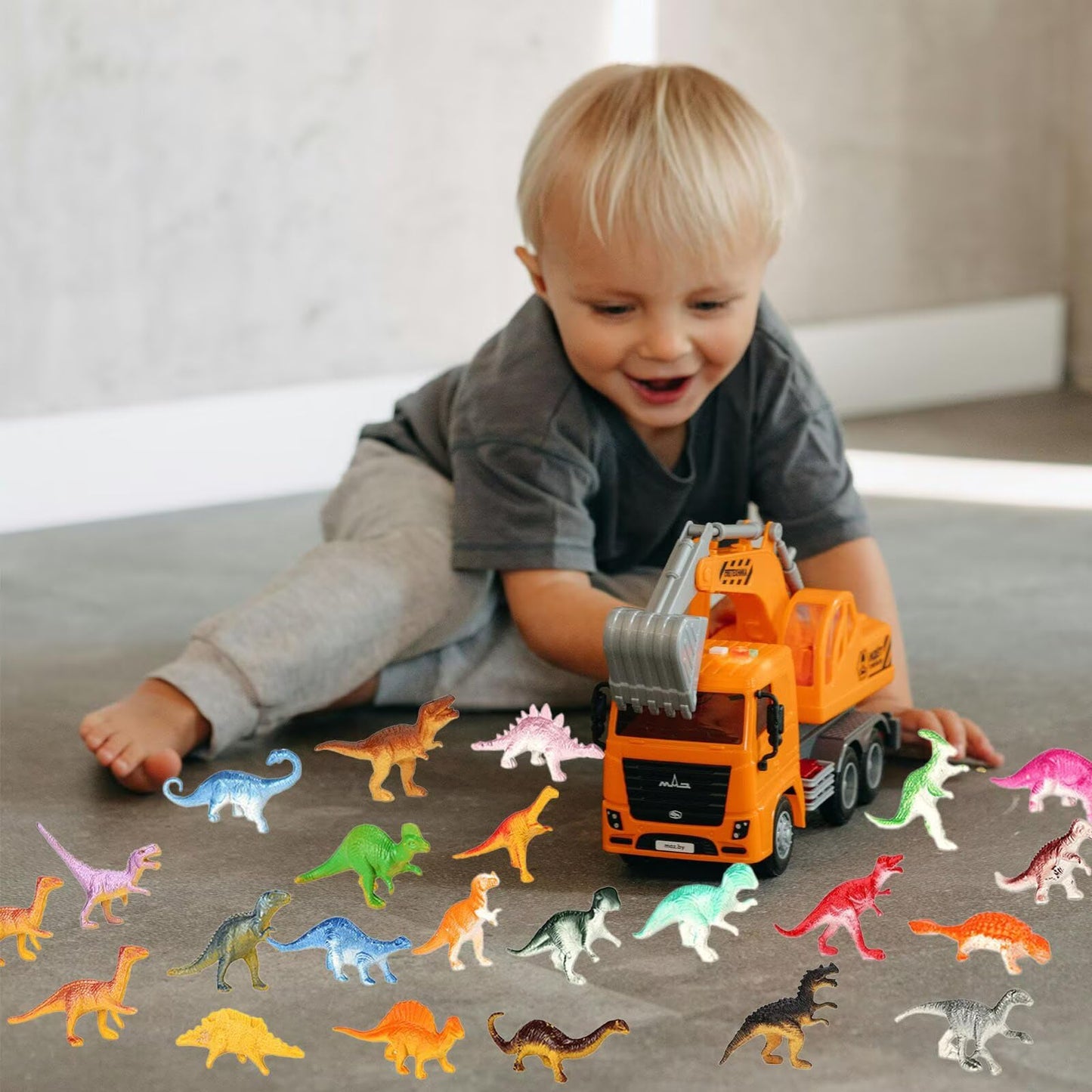 Pau1Hami1Ton Mini Dinosaur Toys For Kids 3-5,117 Pack Realistic Toddler Dinosaur Toy Set,Educational Dinosaurs For Kids 3-5,Perf