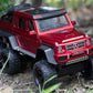 Adlon Car 6 Wheel Drive Metal Car Pull Back with Open Doors, Engine Cover, Tail with Front and Rear Light & Music Great Gift for