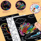 JUNQIU Scratch Art for Kids, Rainbow Scratch Paper Art Set - Dinosaurs, Arts and Crafts for Kids Ages 4-8 Girls Boys, Kids Activ