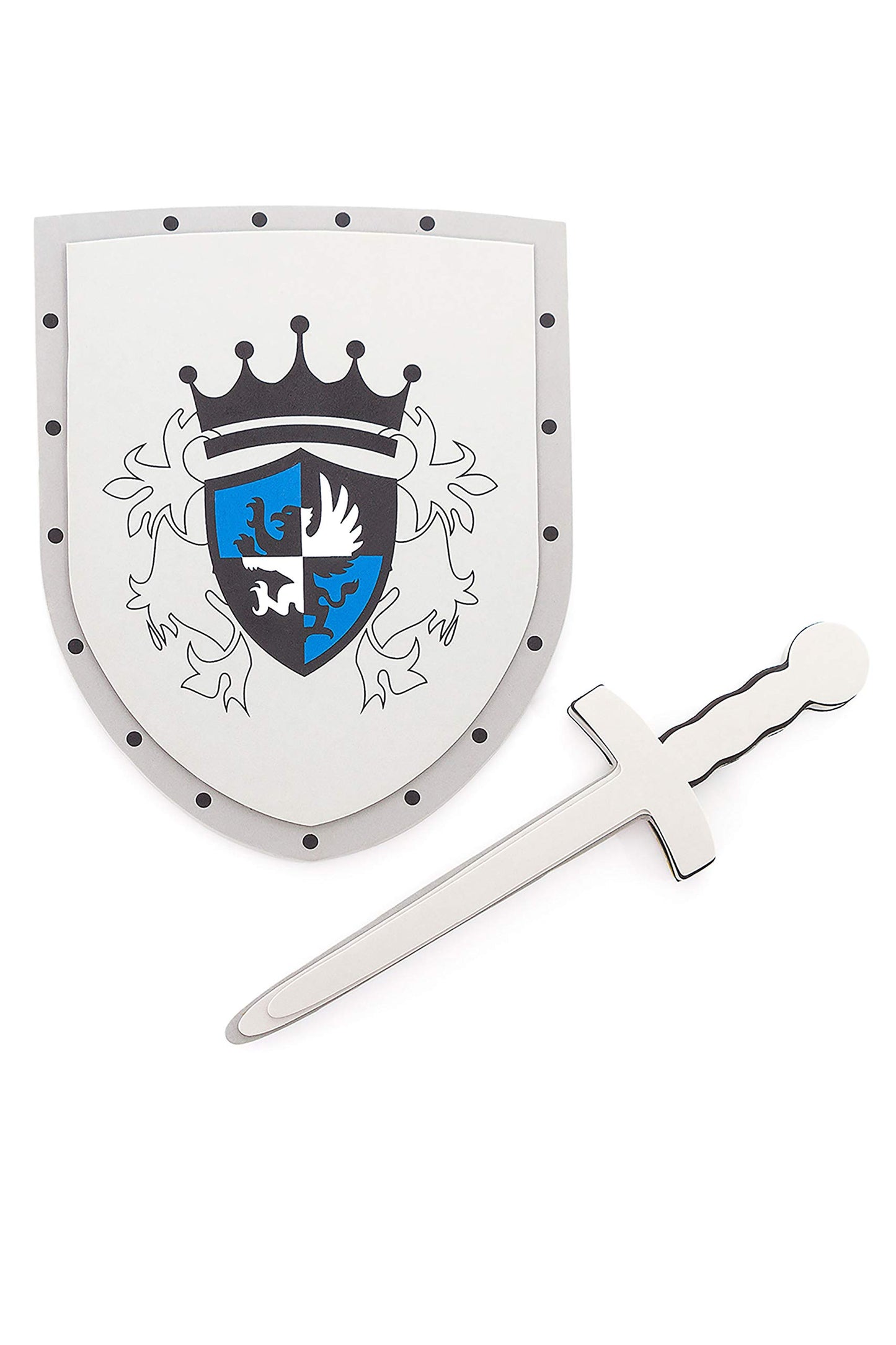 Little Adventures Foam Pretend Play Toy Shield & decorative replica blade Set (Blue Knight)
