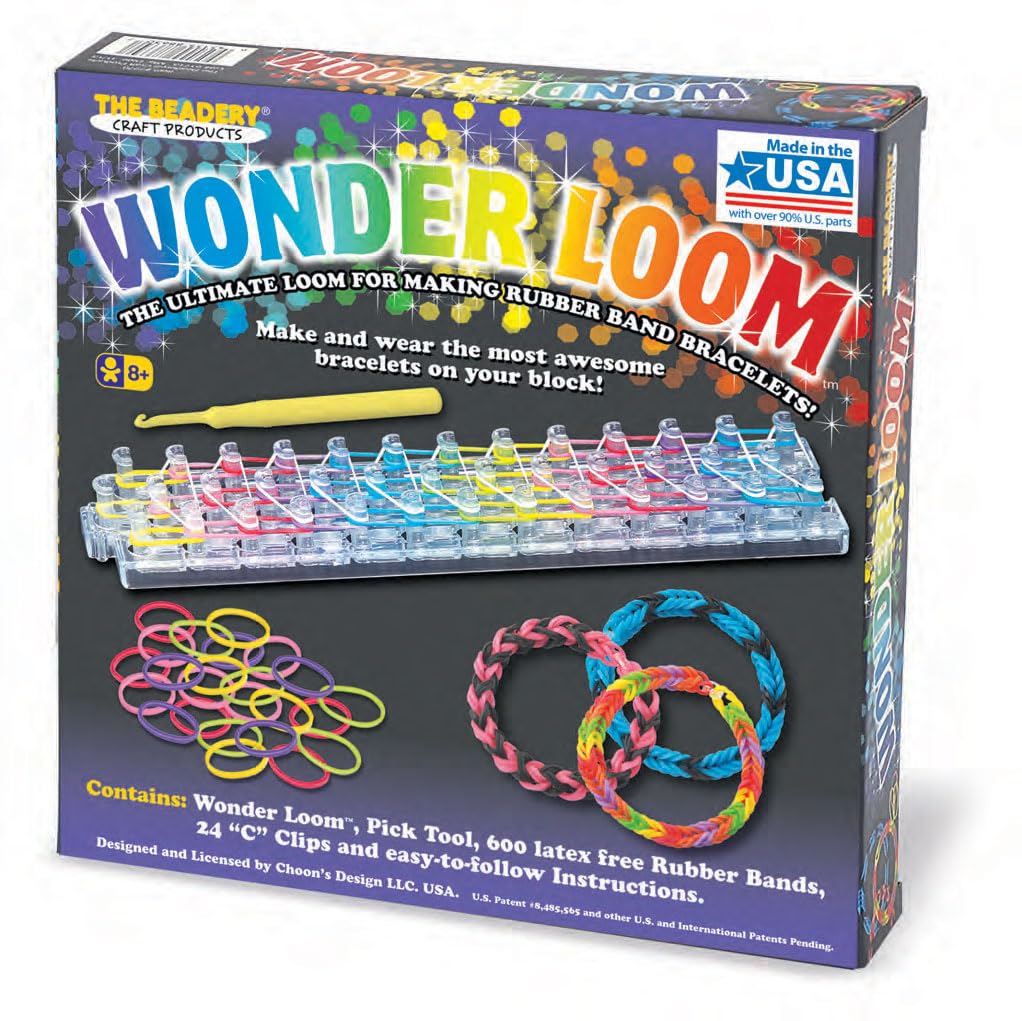 The Beadery Wonder Loom - Multicolor Rubber Band Bracelet Maker, Model 7270, Each