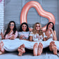 Zhanmai 3 Pcs Inflatable Heart Pool Float 47.3 x 39.4 Inch Swim Heart Shaped Pool Rings for Adults Water Floatie Summer Swimming