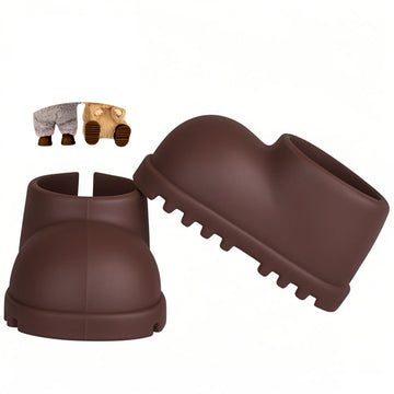 Sunla Doll Shoes For 17Cm Doll, Cute Mini Shoes Accessories For 17Cm Dolls Sitting Standing Series, Silicone Doll Rain Shoes Boo