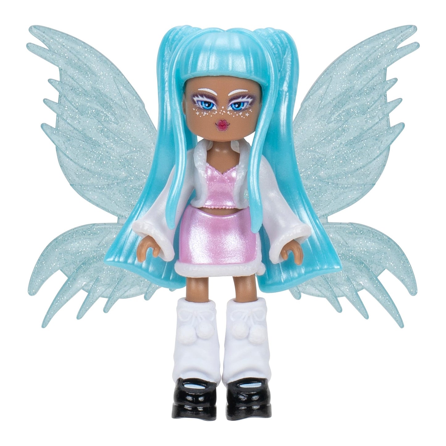 Royale High 3” Ice Fairy Fashion Doll - 1 Figure With 9 Fashion Accessories - Virtual Item Code Included - Series 1 - Ages 5+