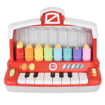 Farm Animals Keyboard Preschool Learning Toy With Silly Sounds And Light-Up Piano With Learning Songs For Infants Ages 6+ Months