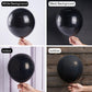 Partywoo Black Balloons, 50 Pcs 12 Inch Matte Black Balloons, Black Balloons For Balloon Garland Or Balloon Arch As Party Decorations, Birthday Decorations, Retirement Party Decorations, Black-Y18