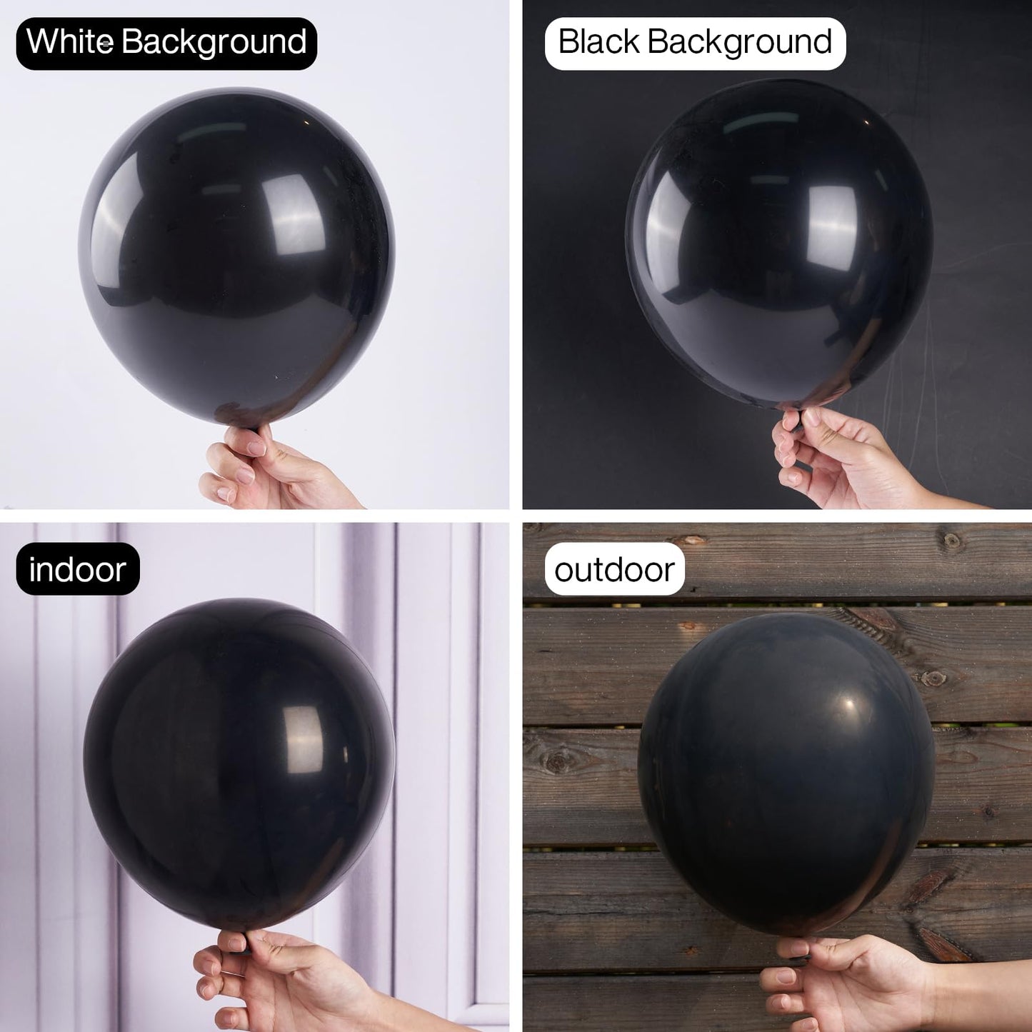 Partywoo Black Balloons, 50 Pcs 12 Inch Matte Black Balloons, Black Balloons For Balloon Garland Or Balloon Arch As Party Decorations, Birthday Decorations, Retirement Party Decorations, Black-Y18