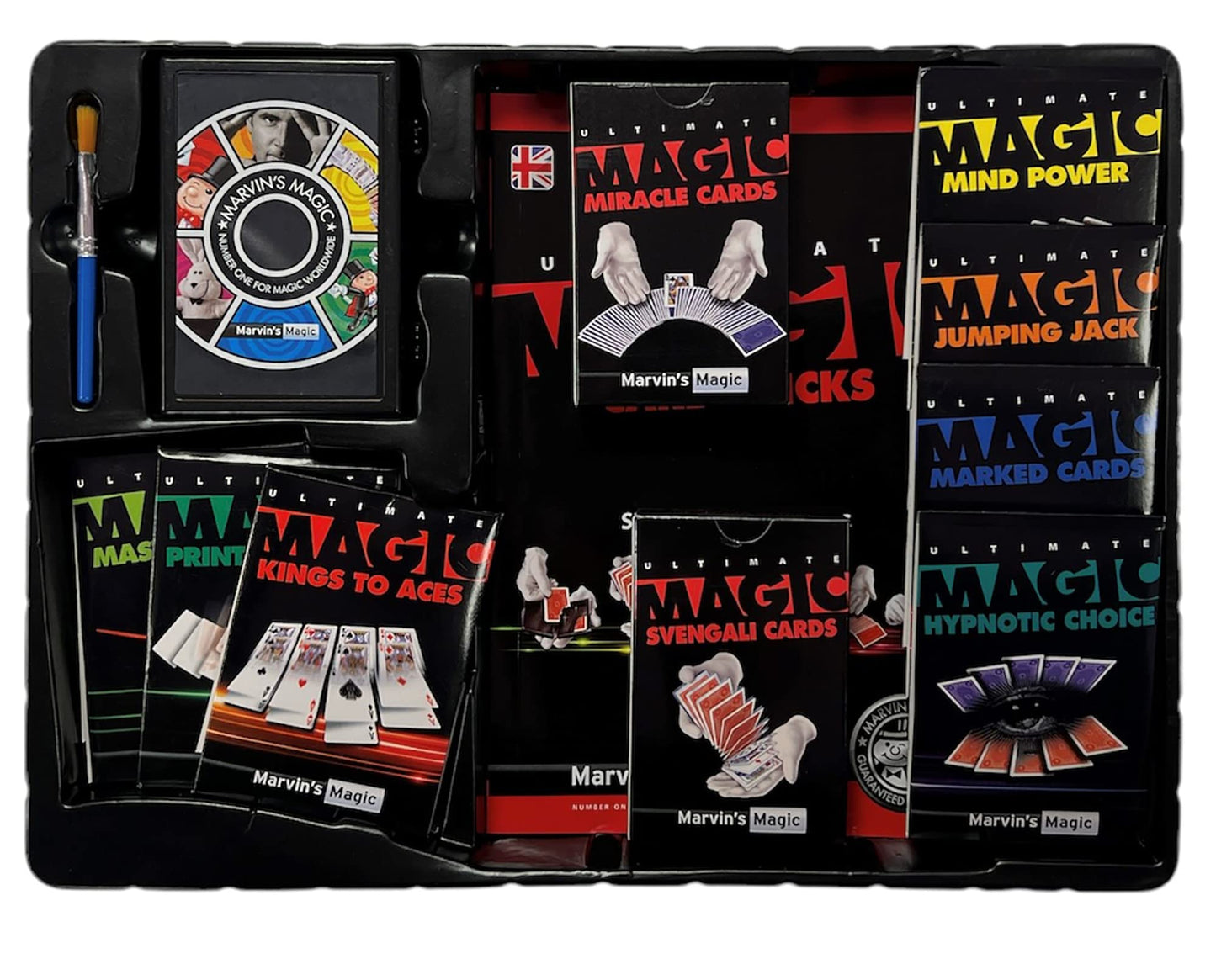 Marvin's Magic Ultimate 250 Card Tricks Set for Ages 8+ | Multi-Color | Includes Illustrated Guide | Model MMB5730