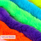 Unime 12 Pack Magic Worm Toys Wiggly Twisty Fuzzy Worms On String Trick Toys Carnival Party Favors,6 Colors