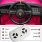 12V Ride On Car Licensed Porsche 718, Kids Electric Car With Remote Control, Front/Rear Led Light, Radio, Usb/Aux, Openable Door