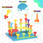 Peg Board Toy Set 65Pcs Diy Building Stacking Toys For Kids 3-6 Years Old,Stem Educational Kids Toys For Brain Development,Monte