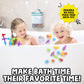 Bunmo Textured Suction Bath Toys 44Pcs | Connect, Build, Create | No Mold Bath Toy | Hours Of Fun & Creativity | Fine Motor Skills | Stimulating & Addictive Sensory Suction Toy | No Hole Bath Toy