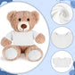 Roundfunny Bear Tee Shirt Fit 14-18Inch Bear Clothes Stuffed Animal Clothes Shirt Basic Stuffed Bears Dolls Shirt, White, Valent