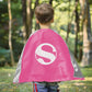 Mizzuco Superhero Capes For Kids Cloak With Mask Halloween Costumes And Party Dress Up 2Pcs(Pink +Blue
