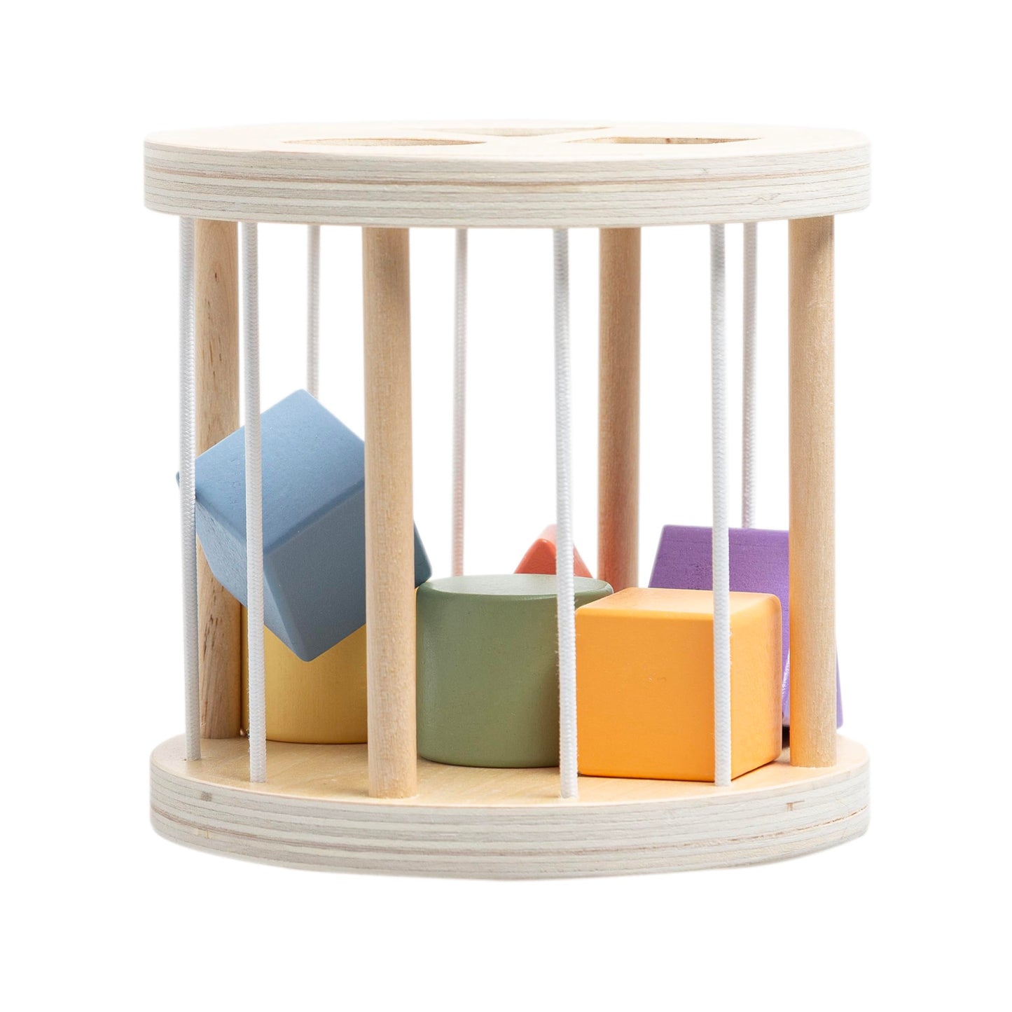 Pearhead Wooden Shape Sorter Montessori Learning Toy, Educational Wooden Sorting Cube For Fine Motor And Early Stem Skills, Ages