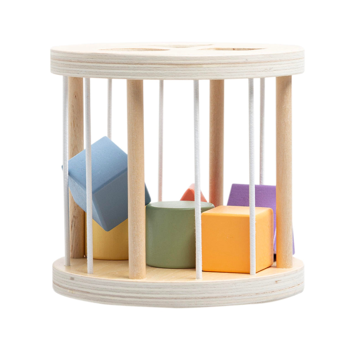 Pearhead Wooden Shape Sorter Montessori Learning Toy, Educational Wooden Sorting Cube For Fine Motor And Early Stem Skills, Ages
