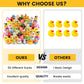 100 Pack Rubber Ducks In Bulk,Bozily Rubber Ducks Jeep Ducking Jeep Ducks For Ducking Assorted Rubber Ducks Bulk Shower Swimming
