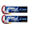 Zeee 3S Lipo Battery 5200mAh 120C 11.1V RC Soft Pack Battery with XT60 Connector for RC Car Truck Airplane Helicopter Plane Quad