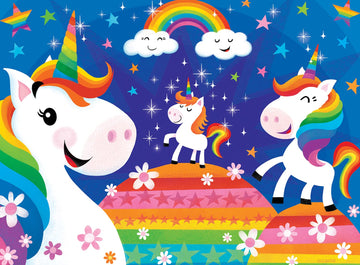 Masterpieces Lil Puzzler 24 Piece Jigsaw Puzzle For Kids - Rainbow Unicorns - 19''X14''