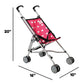 Hearts My First Doll Stroller For Kids - Super Cute Doll Stroller For Girls - Doll Stroller Folds For Storage - Great Gift For Toddlers