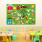 WATINC Farm Animals Felt Story Board Set - 38Pcs Interactive Play Kit, Large, Multicolor, Preschool Learning Toy for Toddlers and Kids