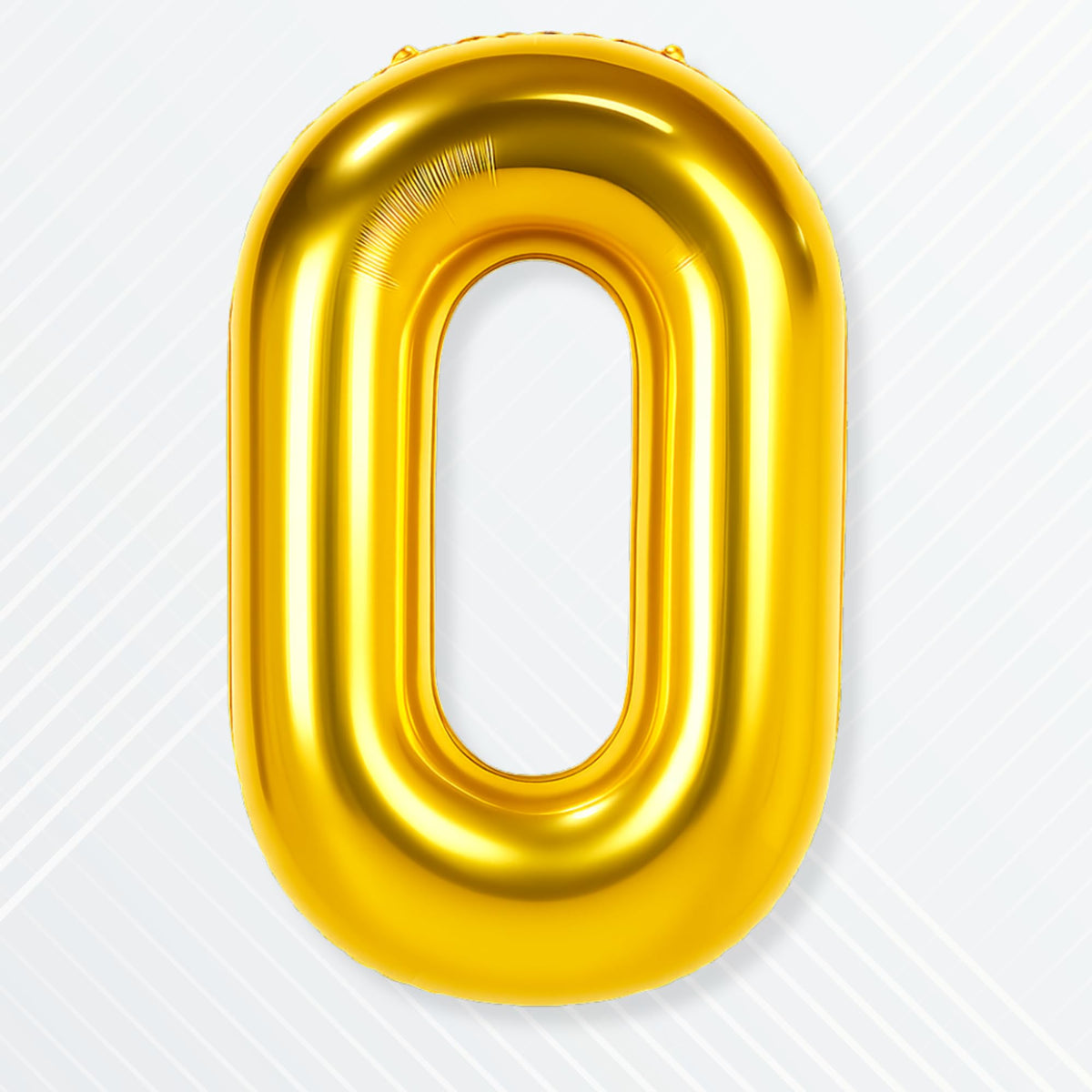Flyloons 0 number Foil Balloon Golds 16 inch Size For Baby Kids Boys Girls Happy Birthday Decoration Items 1st Year Number Ballo
