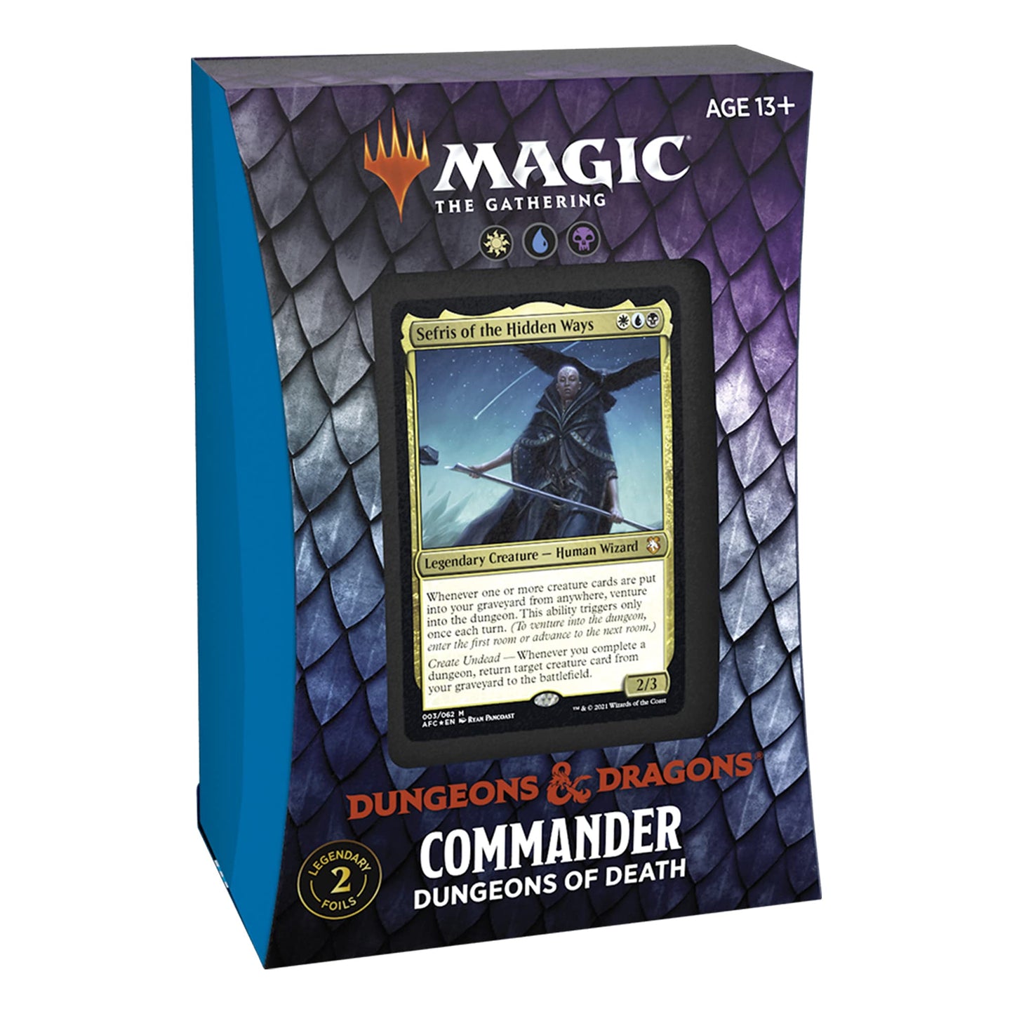 Magic: The Gathering Adventures In The Forgotten Realms Commander Deck – Dungeons Of Death (White-Blue-Black)