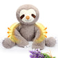 Realspring Microwavable Stuffed Animal For Kids Lavender Scented Cute Plush Heatable Coolable Plushie For Valentine'S Day Gift A