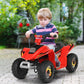 Olakids Kids Ride On Atv, 6V Motorized Quad Toy Car For Toddlers, 4 Wheeler Battery Powered Electric Vehicle For Boys Girls With Forward/Reverse Switch, Anti-Slip Wheels (Garnet)