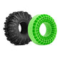 INJORA Silicone Rubber Insert Foam Fit for 118-122mm 4.75'' OD 1.9'' Wheel Tires(Large Green)