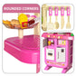 Temi Pretend Food Kitchen Toys For Kids Ages 4-8, Kitchen Set For Toddlers 1-3, Play Kitchen Accessories W/Real Sounds Light, Fo
