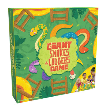 Pressman Giant Snakes & Ladders Game - Classic Gameplay Supersized, 60 Months To 1188 Months