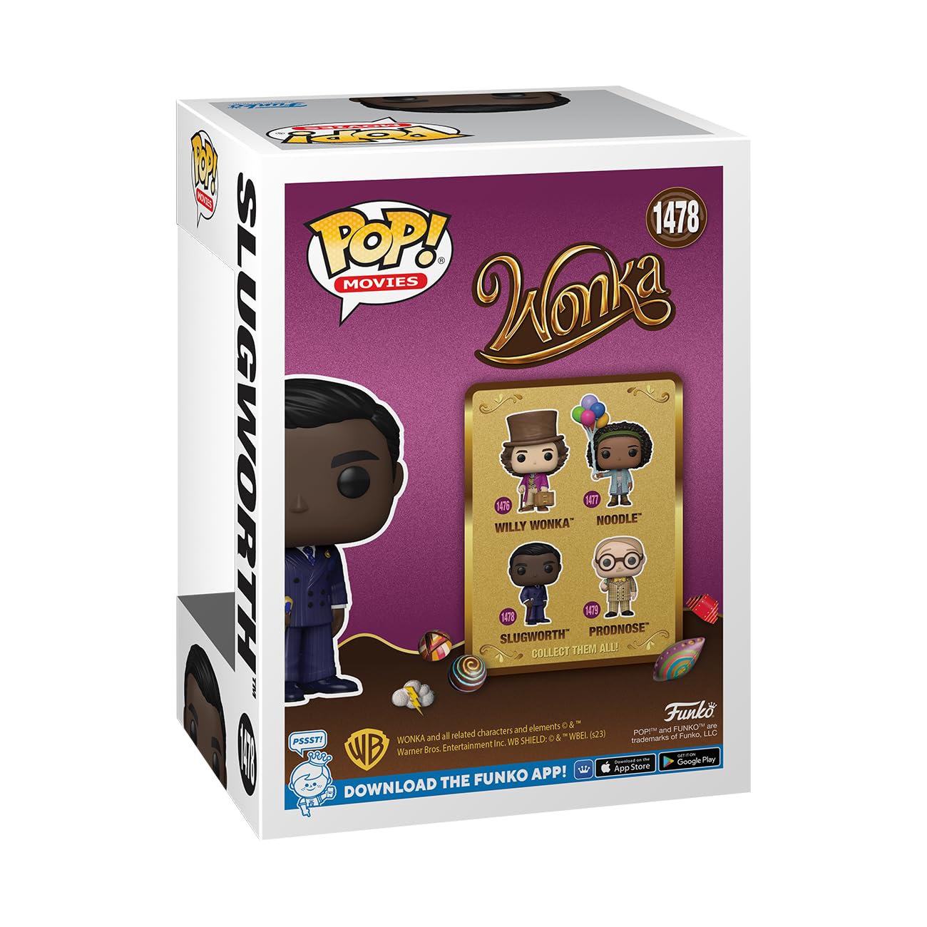 Funko Pop! Movies: Wonka - Slugworth - Willy Wonka - Collectable Vinyl Figure - Gift Idea - Official Merchandise - For Kids & Ad