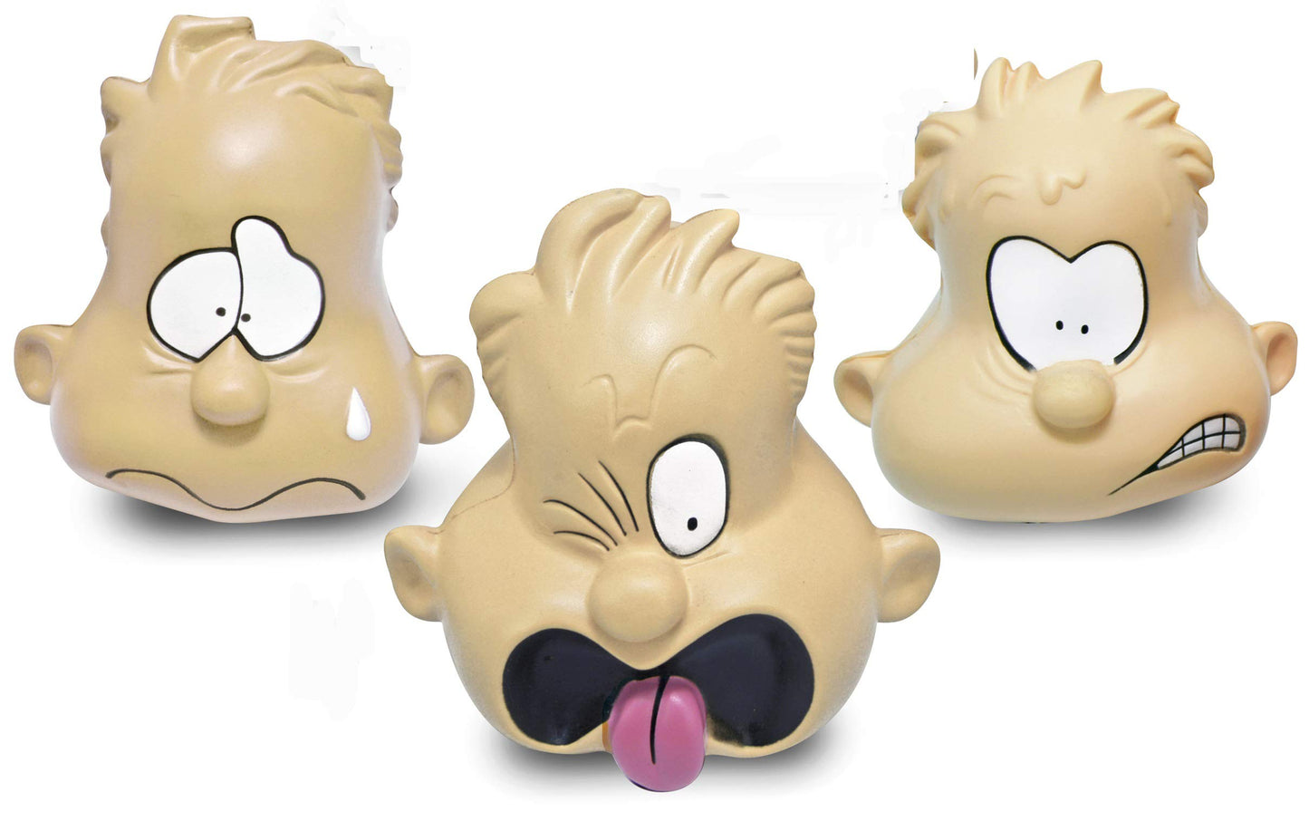 The Pencil Grip Feeling Heads, Soft Stress Ball with Emotion Faces, Opens Communications To Express Feelings, 5 Pack, Caucasian