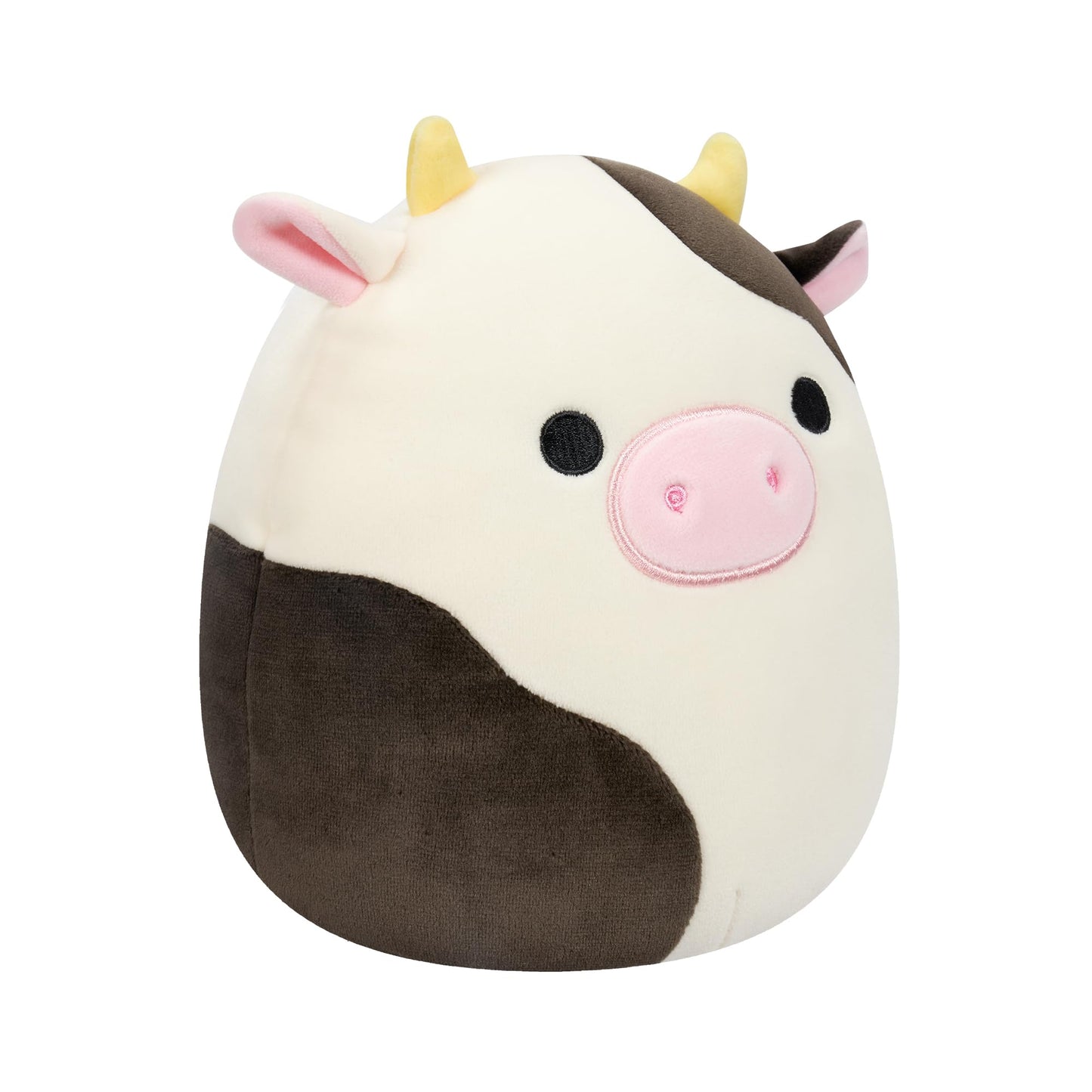 Squishmallows 7.5-Inch Connor the Black and White Cow Plush Toy, Multicolor, Model SQCR05373, Made of Soft Polyester