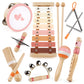 Musical Toys For 1 Year Old Girls Gifts - 8 In 1 Musical Instruments For Toddlers 1-3 - One First Christmas Birthday Gifts For Toddlers Ages 0-2 - Wooden Montessori Toy For Babies 6-12-18 Months