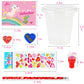 Advoxa Valentines Day Gifts For Kids - 28 Packs Valentines Stationery With Cards And Cups, Valentines Gift Exchange Classroom Pr