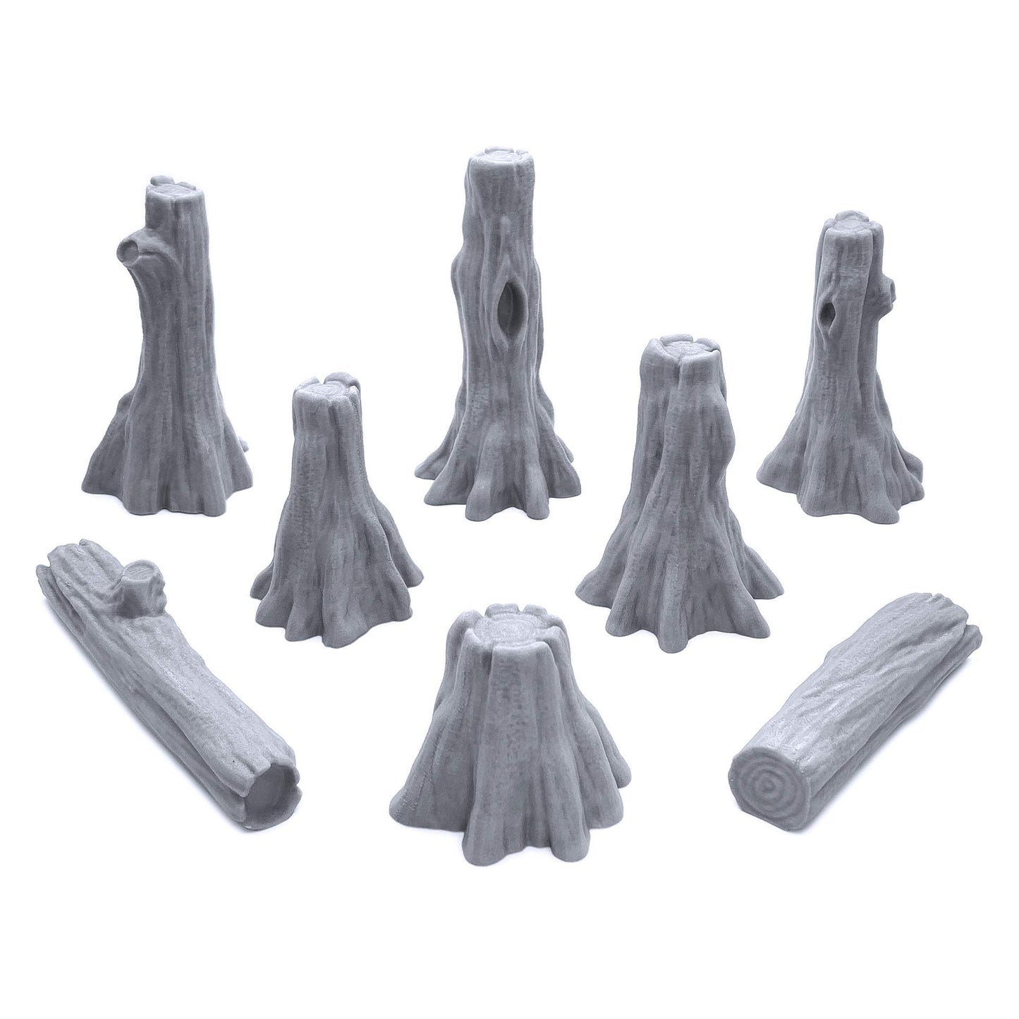 Endertoys Swamp Tree Trunks & Logs, 3D Printed Tabletop Rpg Scenery And Wargame Terrain For 28Mm Miniatures