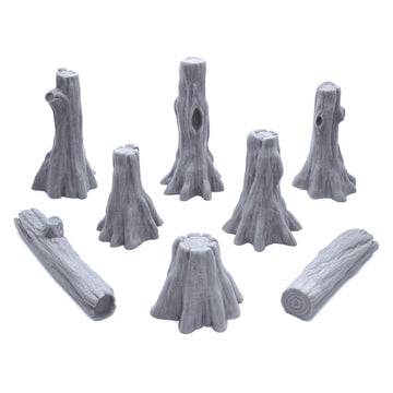 Endertoys Swamp Tree Trunks & Logs, 3D Printed Tabletop Rpg Scenery And Wargame Terrain For 28Mm Miniatures