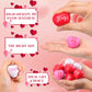 Zubebe Red Pink White Valentine'S Day Heart Stress Balls Heart Shaped Foam Balls 1.57 Inch Heart Stress Relief Toys Bulk For Kid
