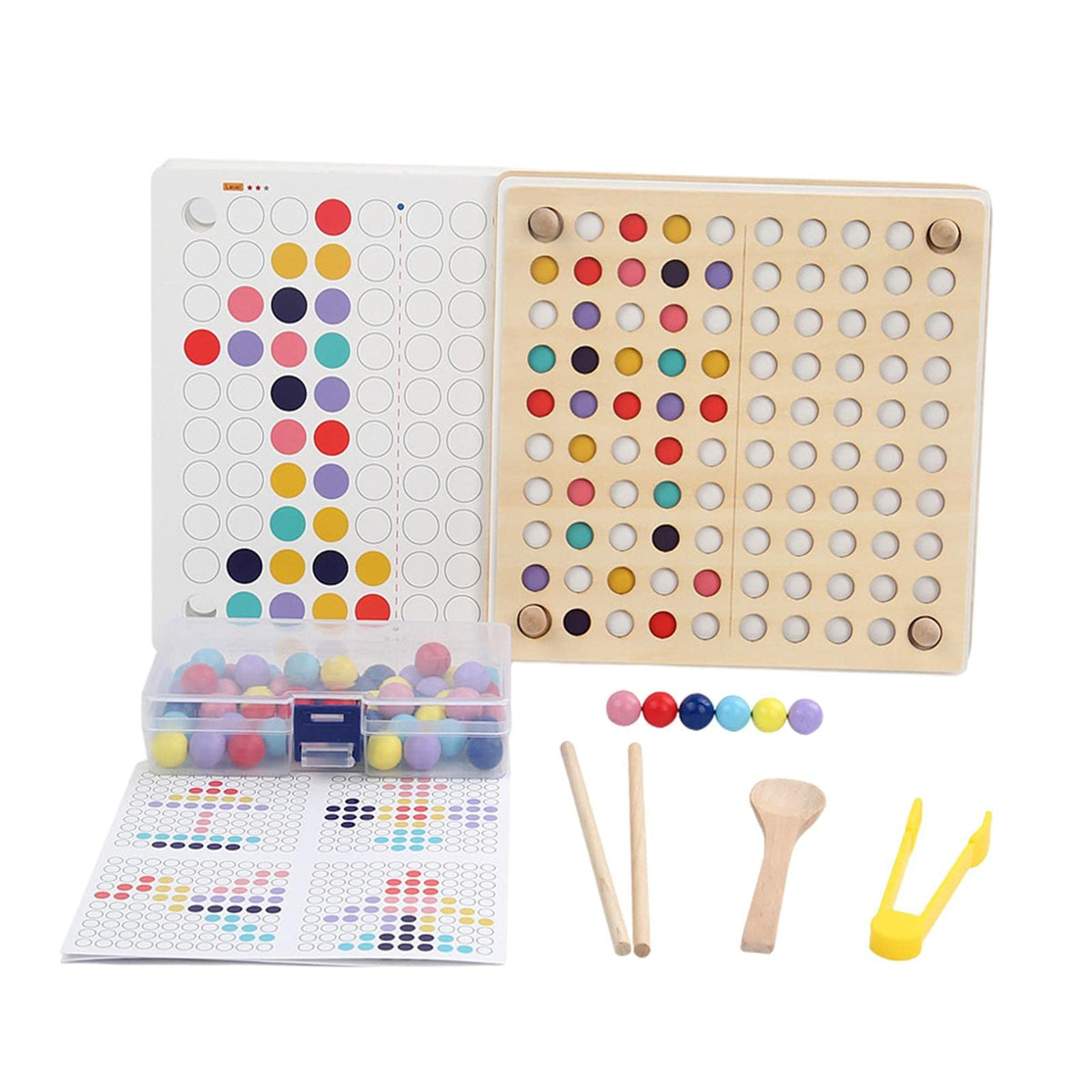 Atorse Montessori Educational Toys Clip Beads Game For Kids Boys Girls Toddler|Toys & Hobbies | Preschool Toys & Pretend Play | 