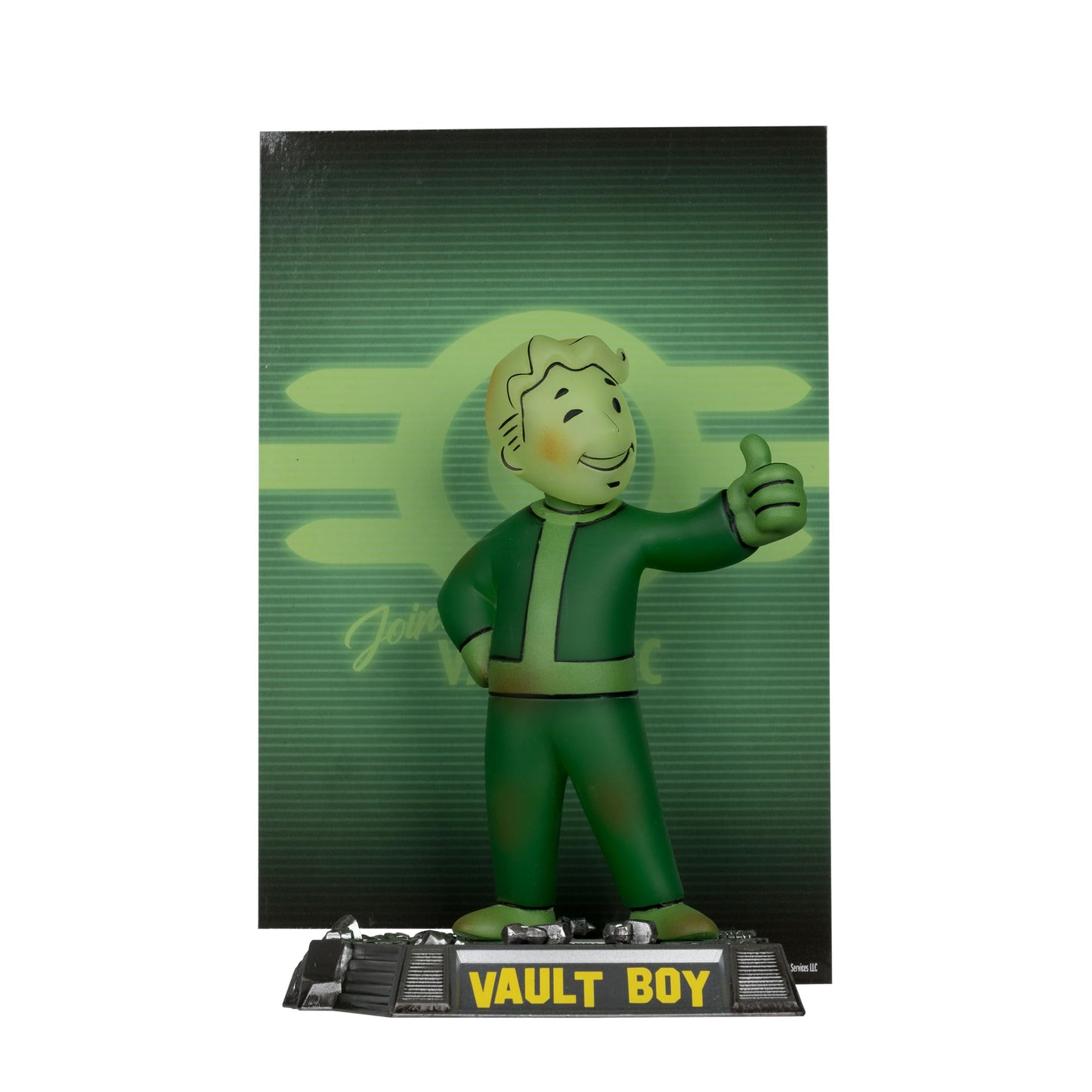 Fallout Vault Boy Glow in The Dark Edition Gold Label 5in Posed Figure McFarlane Toys