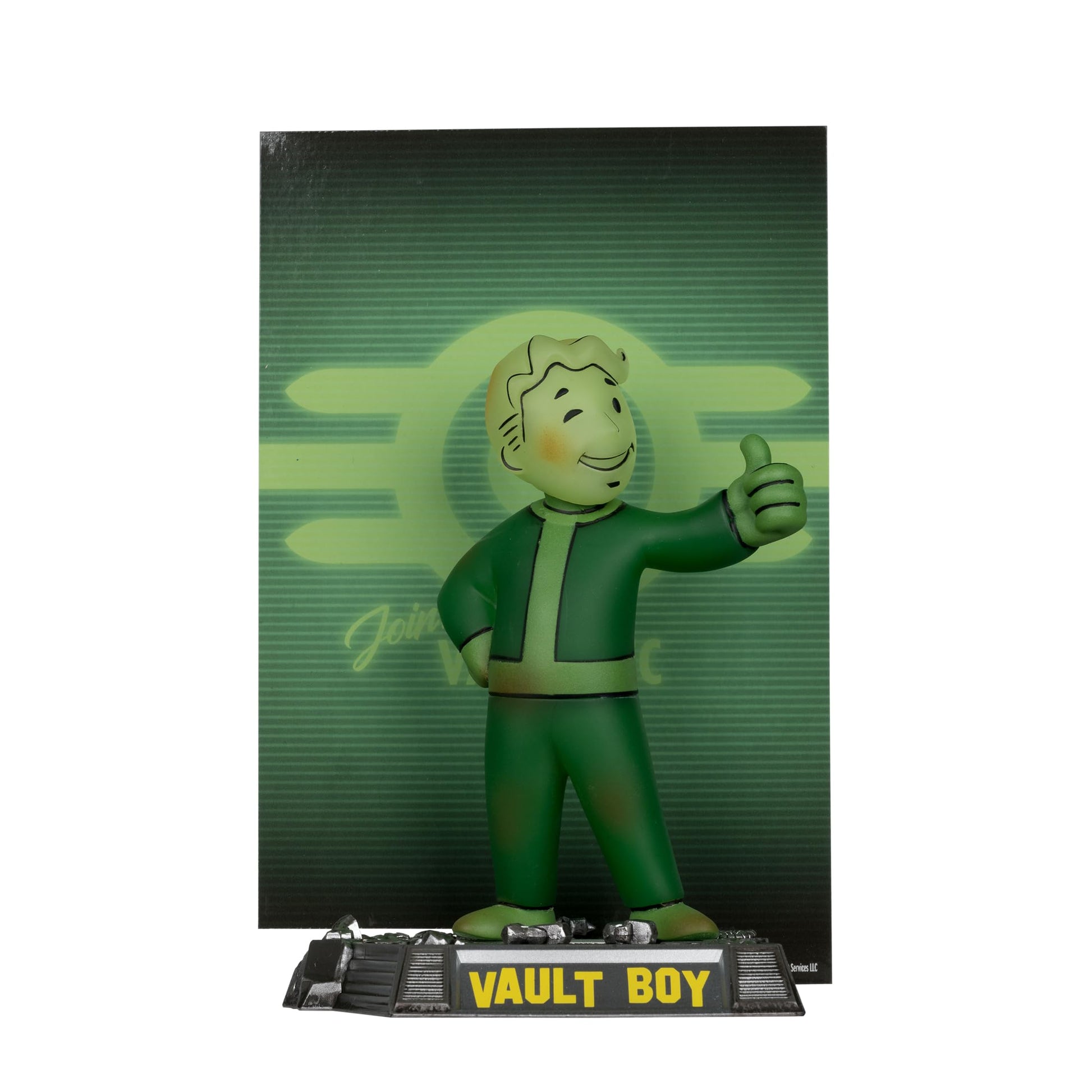 Fallout Vault Boy Glow in The Dark Edition Gold Label 5in Posed Figure McFarlane Toys