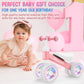 Vvinca Baby Balance Bike For 1 Year Old Girl Gifts, 4 Colorful Lighting Silent Wheels, 10-24 Month Toddler Soft Seat Balance Bik