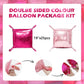 OTLGEUA Hot Magenta Pink Foil Balloon Arch Kit - Double Sided Metallic Backdrop for Parties, 23"x26"x2"